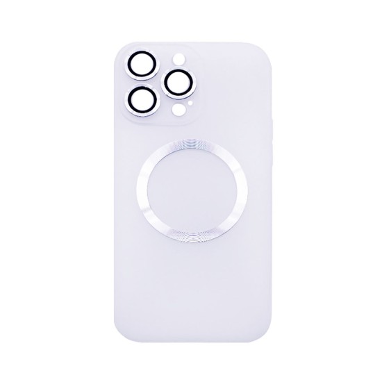 Capa Magnética com Lente de Câmara para Apple iPhone 14 Pro Max Branco